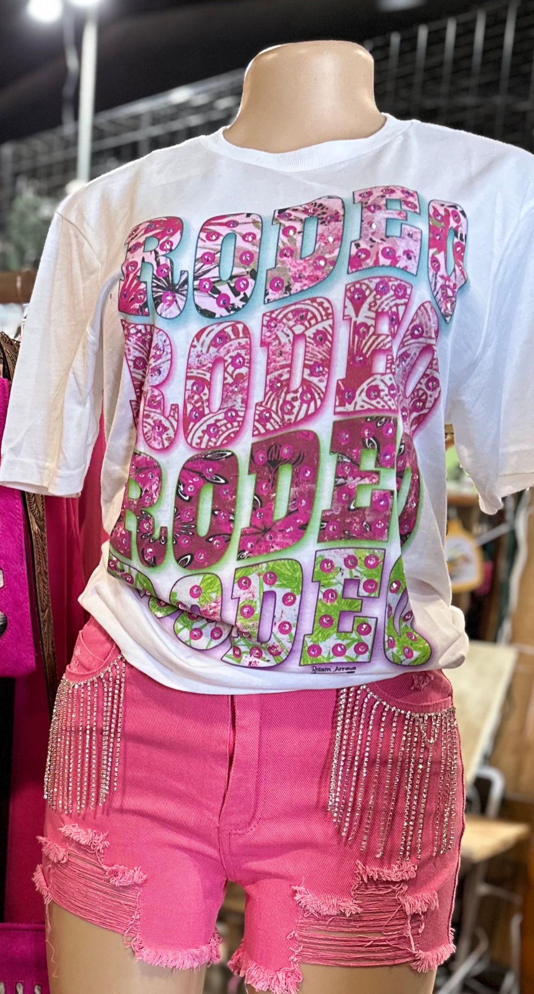 Fringy Pink Shorts