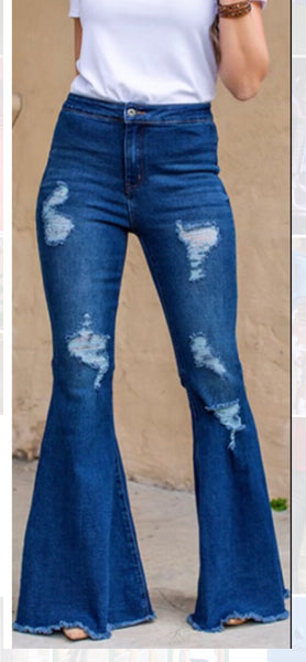 Distressed flare